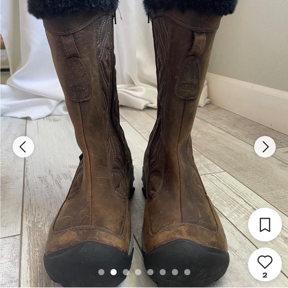 Keen boots brown leather